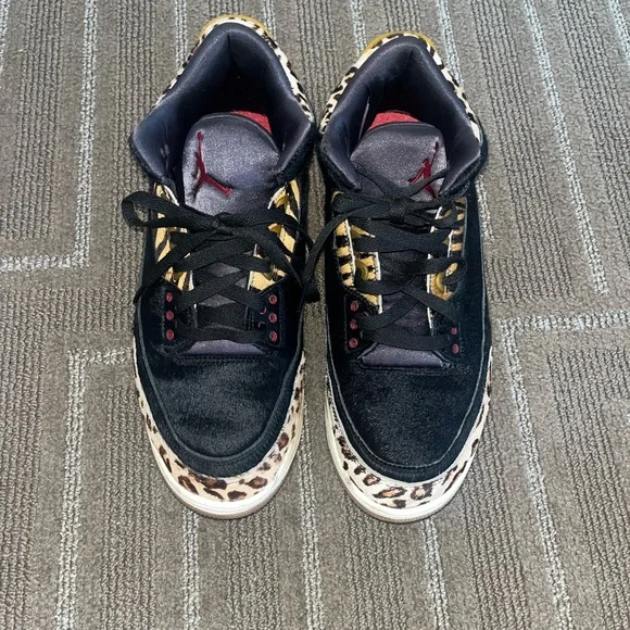Air Jordan 3 Retro size 10.5 Animal Instinct shoes - Picture 2 of 6